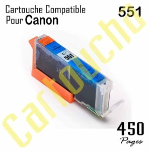 Cartouche Encre Compatible Pour Canon CLI551C