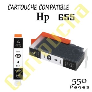 Cartouche Encre Compatible Noir Pour HP N°655XL