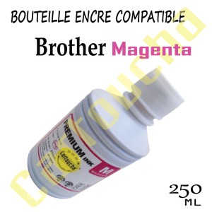 Bouteille Encre Compatible Magenta de 250ML Pour Brother