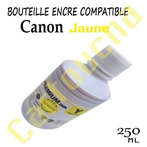 Bouteille Encre Compatible Jaune de 250ML Pour Canon