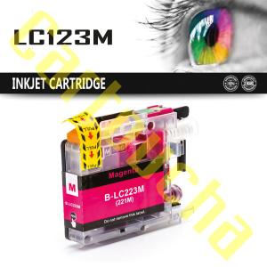 Cartouche Compatible Magenta Pour Brother LC123M